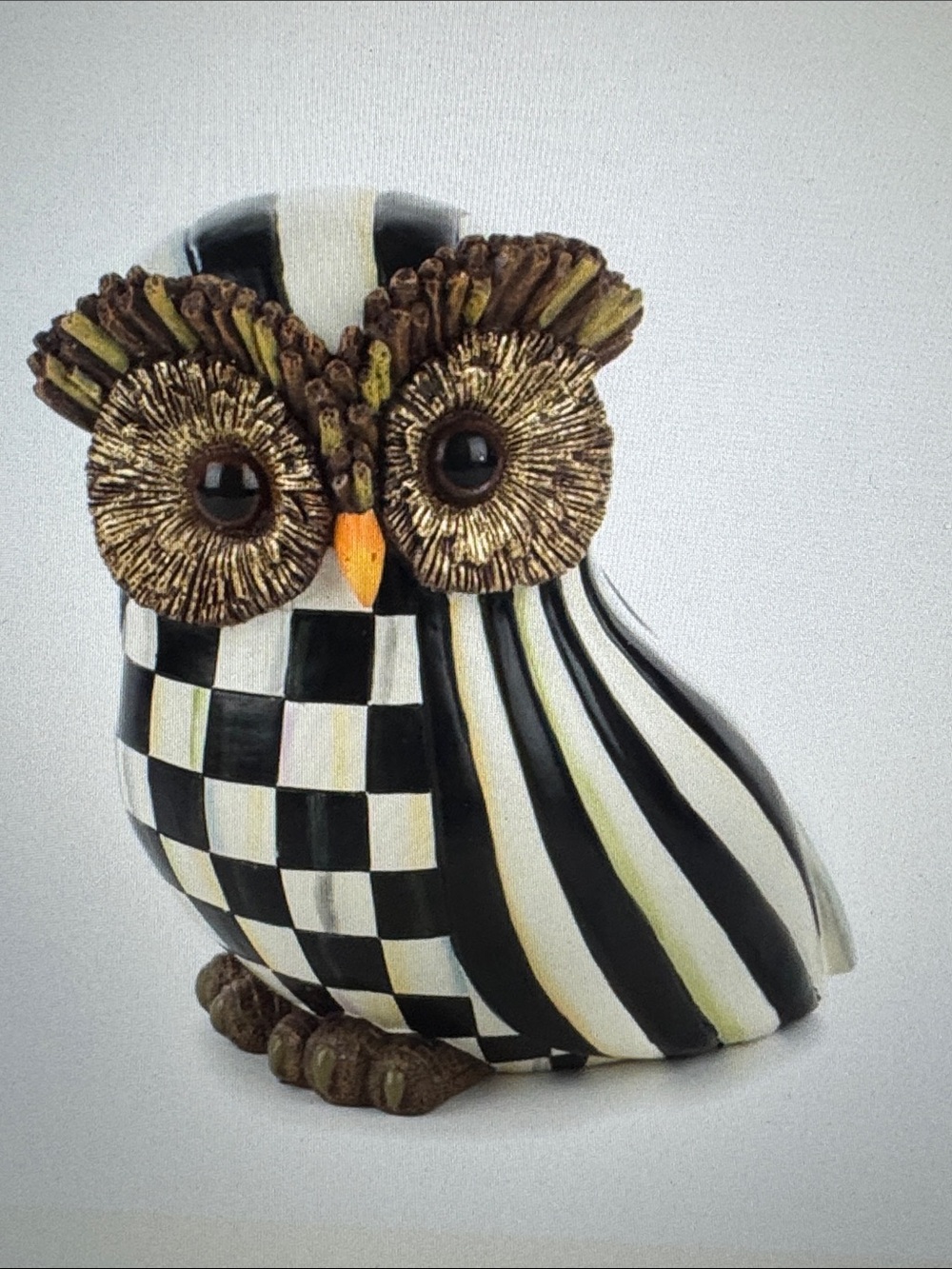 Mackenzie Childs Courtly Stripe Owl